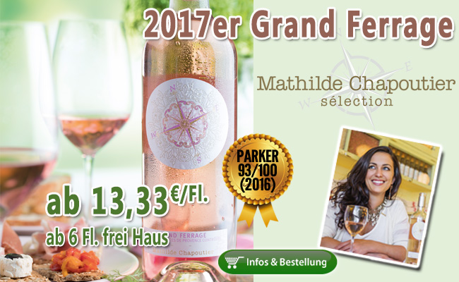 Standout Rose – 2017er Grand Ferrage von Mathilde Chapoutier