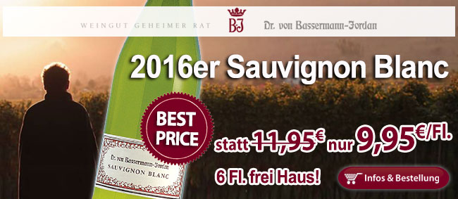 BEST-PRICE: 2016er Sauvignon Blanc Bassermann Jordan