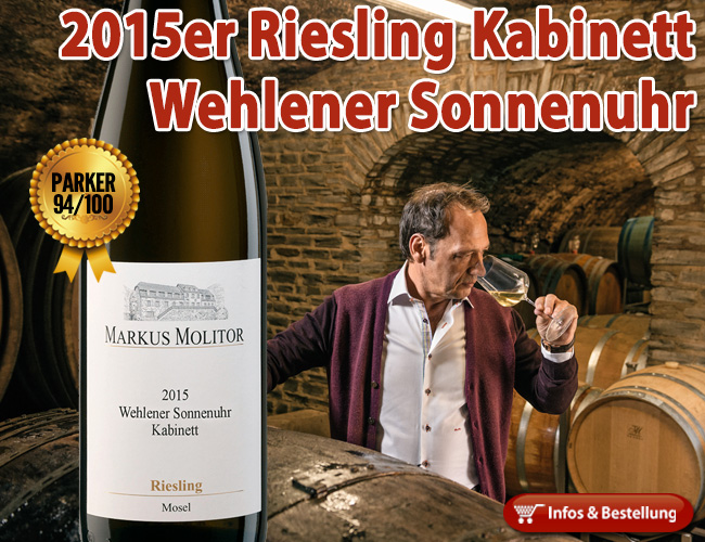 Neues vom Moselmagier: 94/100 Punkte Wehlener Sonnenuhr Kabinett nur 14,80€