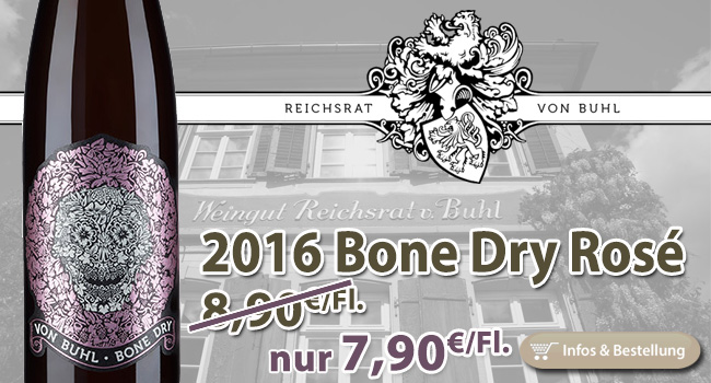 Knochentrocken: Bone Dry Spätburgunder Rosé – Reichsrat von Buhl Pfalz