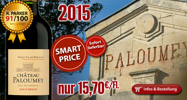 Sofort lieferbar: 2015er Château Paloumey 91/100 Punkte